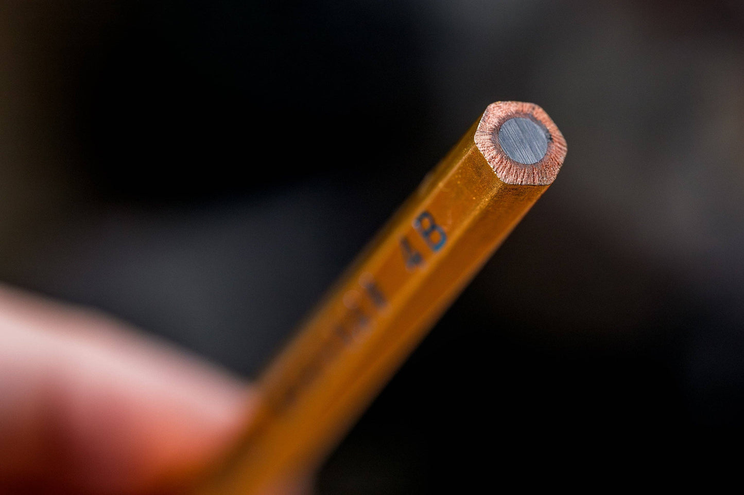 Calligraphy Pencil, 4B, Gold (single)