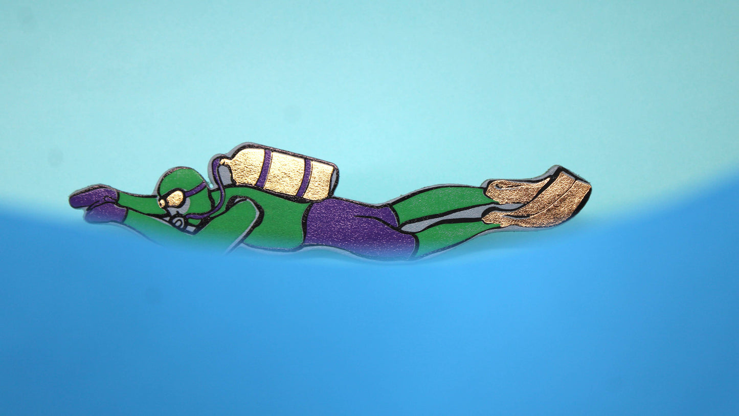 Scuba Diver Bookmark