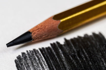 Calligraphy Pencil, 4B, Gold (single)