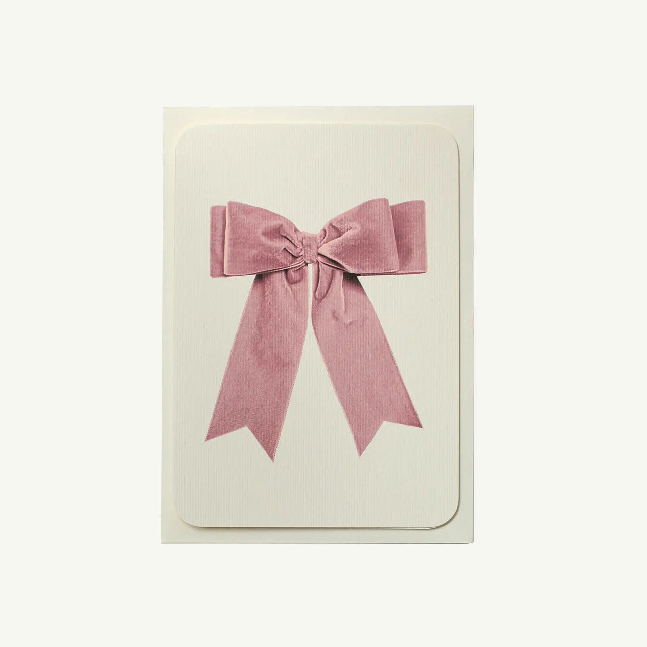 Velvet Bow Greeting Card