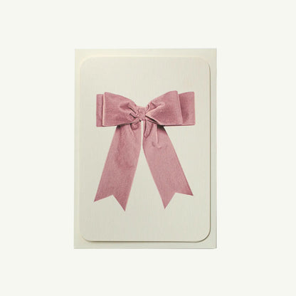 Velvet Bow Greeting Card