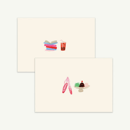 Boba and Books Notecards