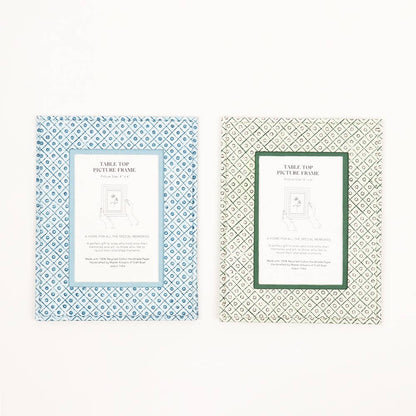 DOT AND GRID TABLE TOP PICTURE FRAME