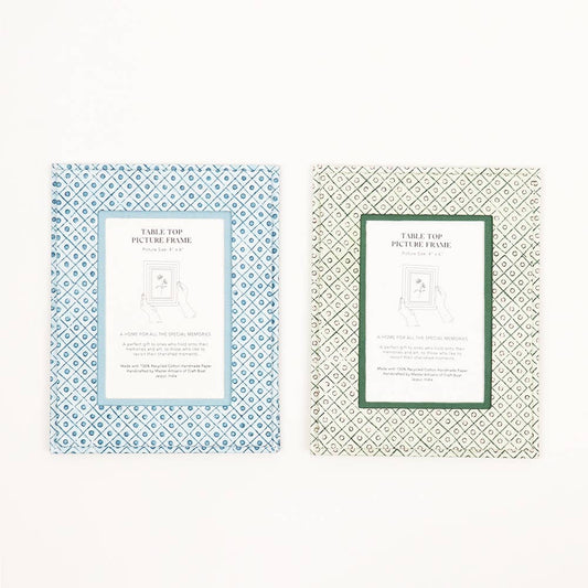 DOT AND GRID TABLE TOP PICTURE FRAME