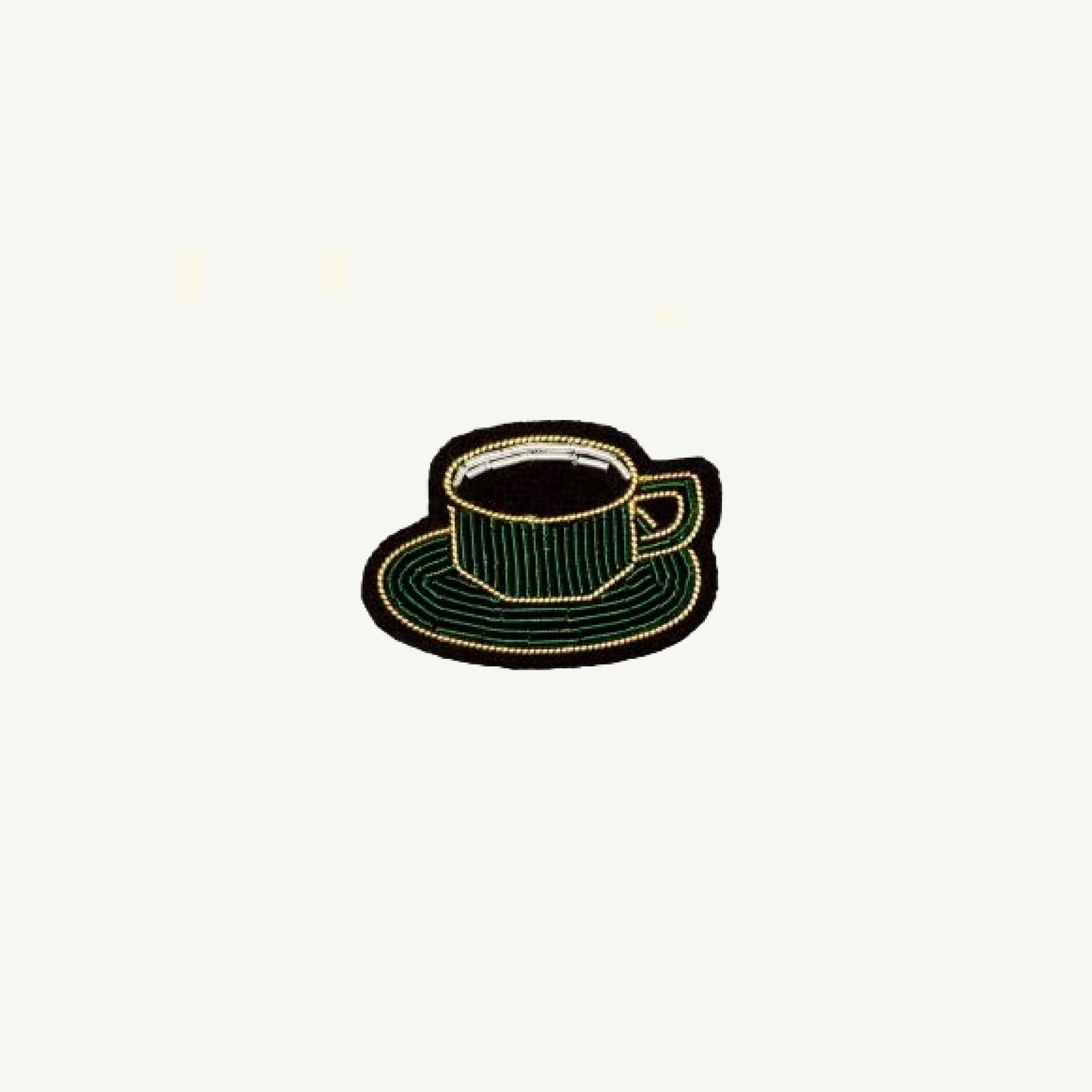 Hand-embroidered Cannetille Brooches
