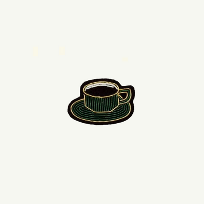 Hand-embroidered Cannetille Brooches