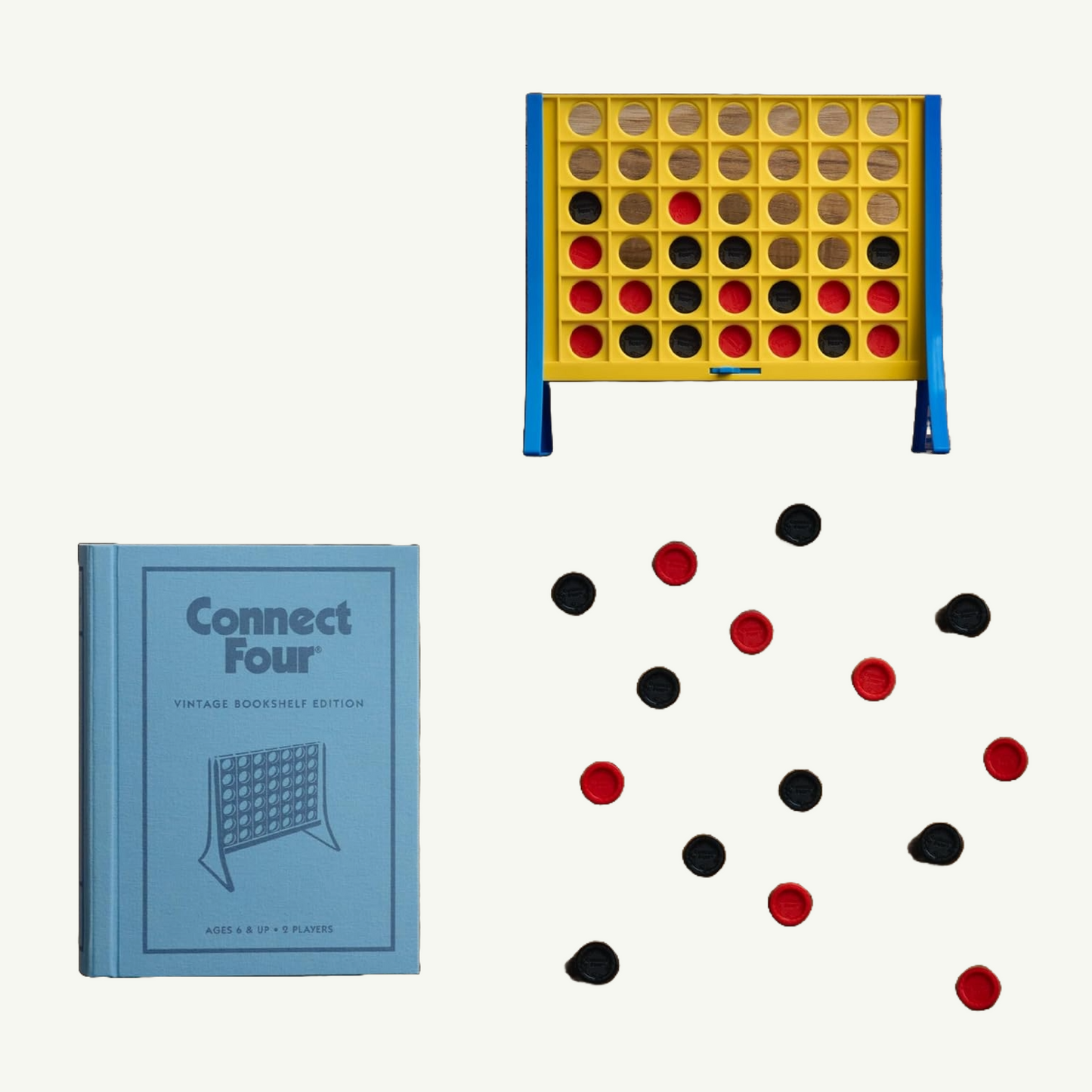Connect 4 Vintage Bookshelf