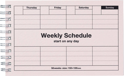 Dayfree Weekly Schedule