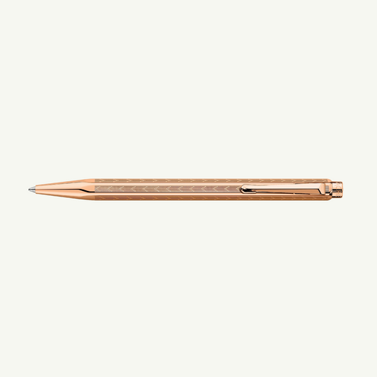 ECRIDOR™ CHEVRON Rose-Gilded Ballpoint Pen