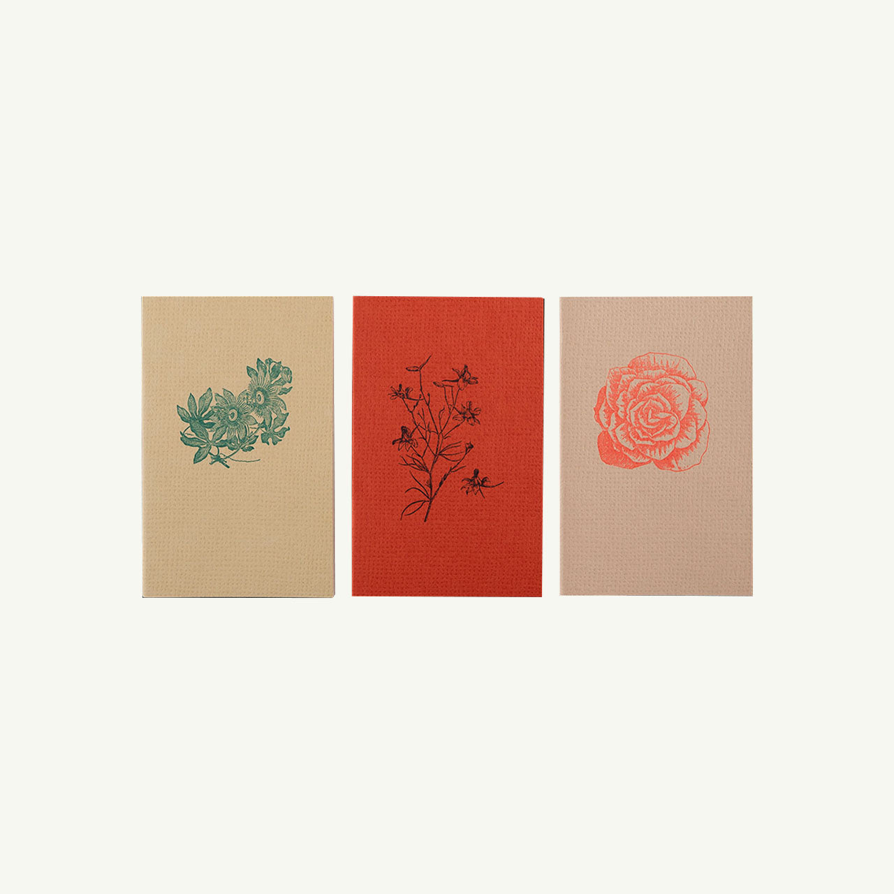 Three Soft Cover Notebooks