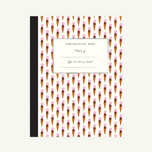 Ice Cream Scoops Composition Book