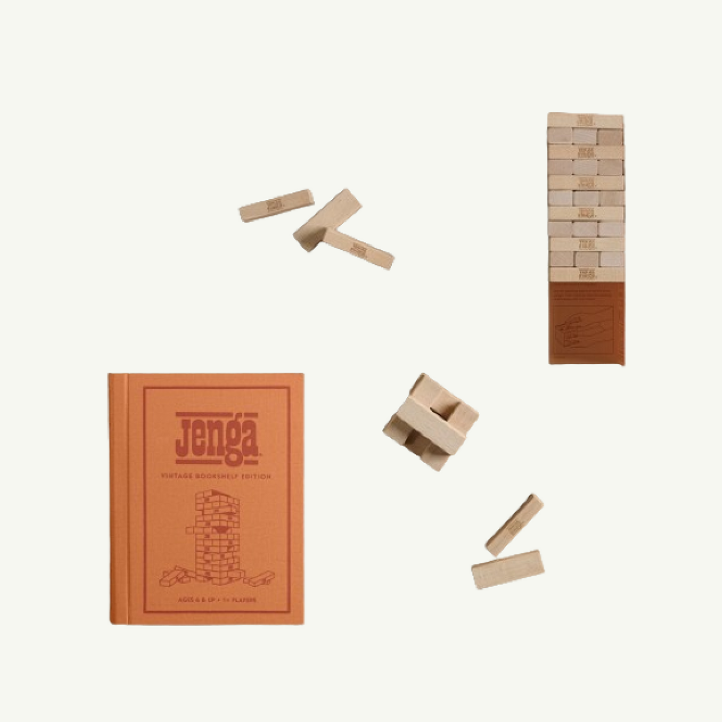 Jenga Vintage Bookshelf Edition