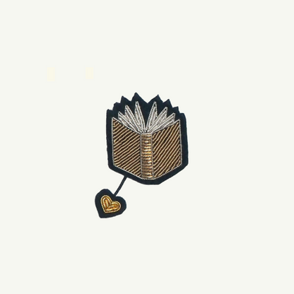 Hand-embroidered Cannetille Brooches
