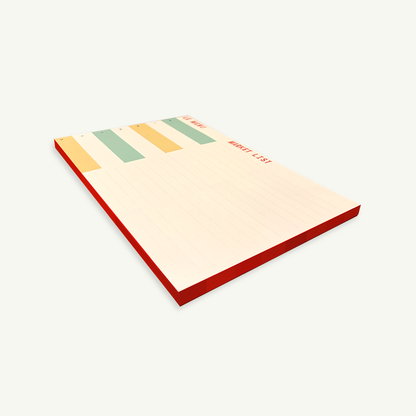 Weekly Le Menu Planner Notepad