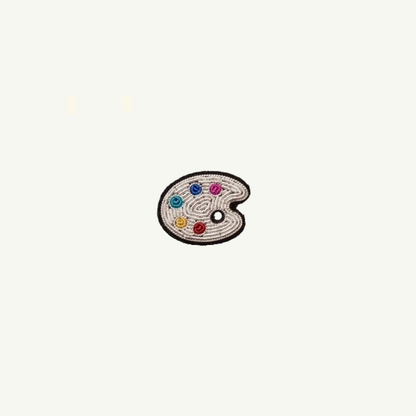 Hand-embroidered Cannetille Brooches