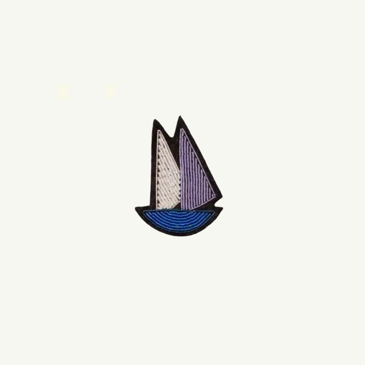 Hand-embroidered Cannetille Brooches