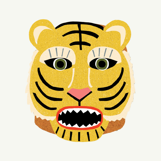 Tiger Die Cut Card