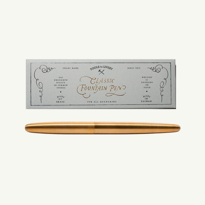 Tools to Liveby - Brass Fountain Pen